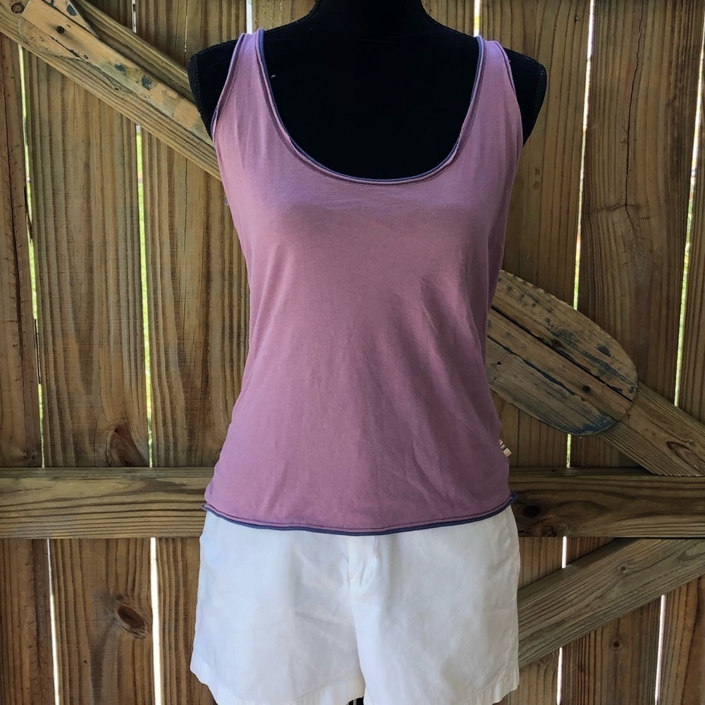 French Connection Purple Cotton Sleeveless Top